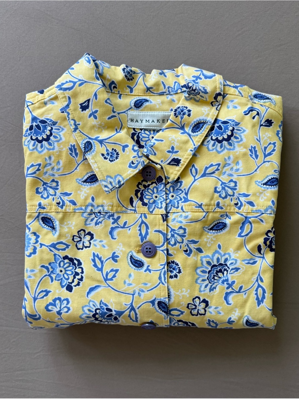 Vintage Haymaker Cotton Floral Shirt Jacket - Picture 1 of 8